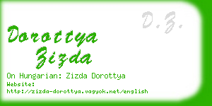 dorottya zizda business card